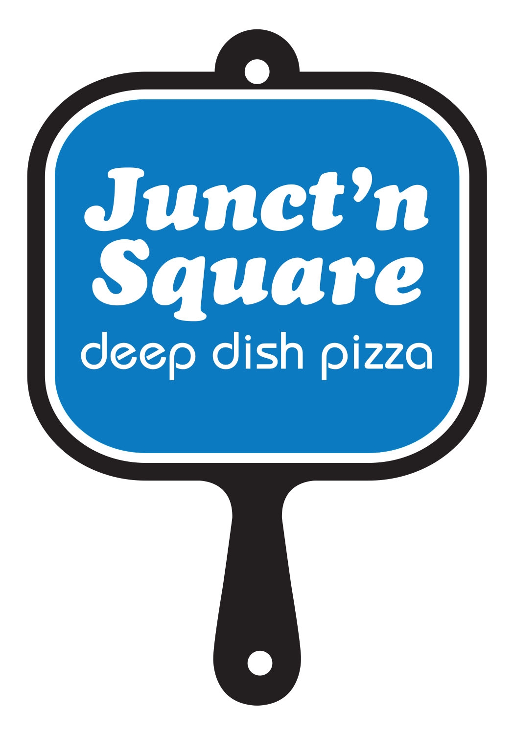 junct'n square pizza logo photo
