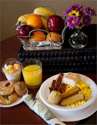 complimentary hot breakfast buffet photo 2