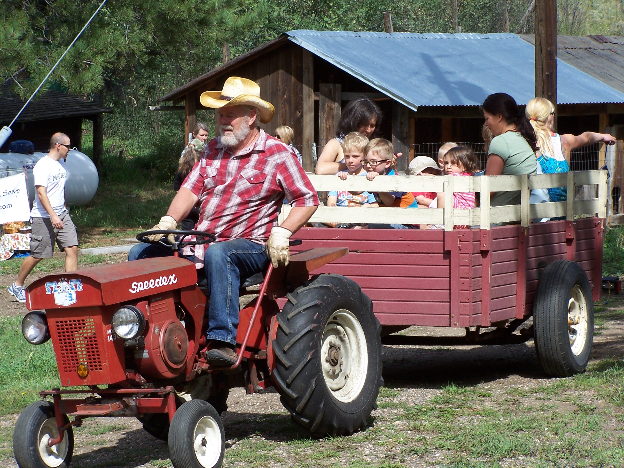 hay rides at the ranch photo