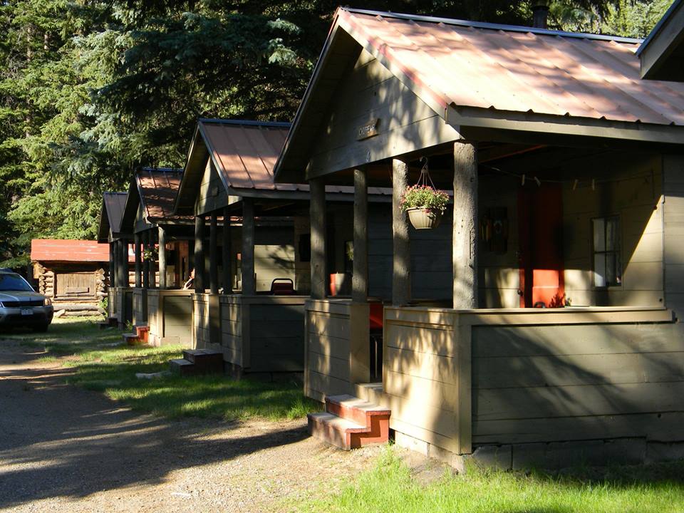 front of the cabins photo