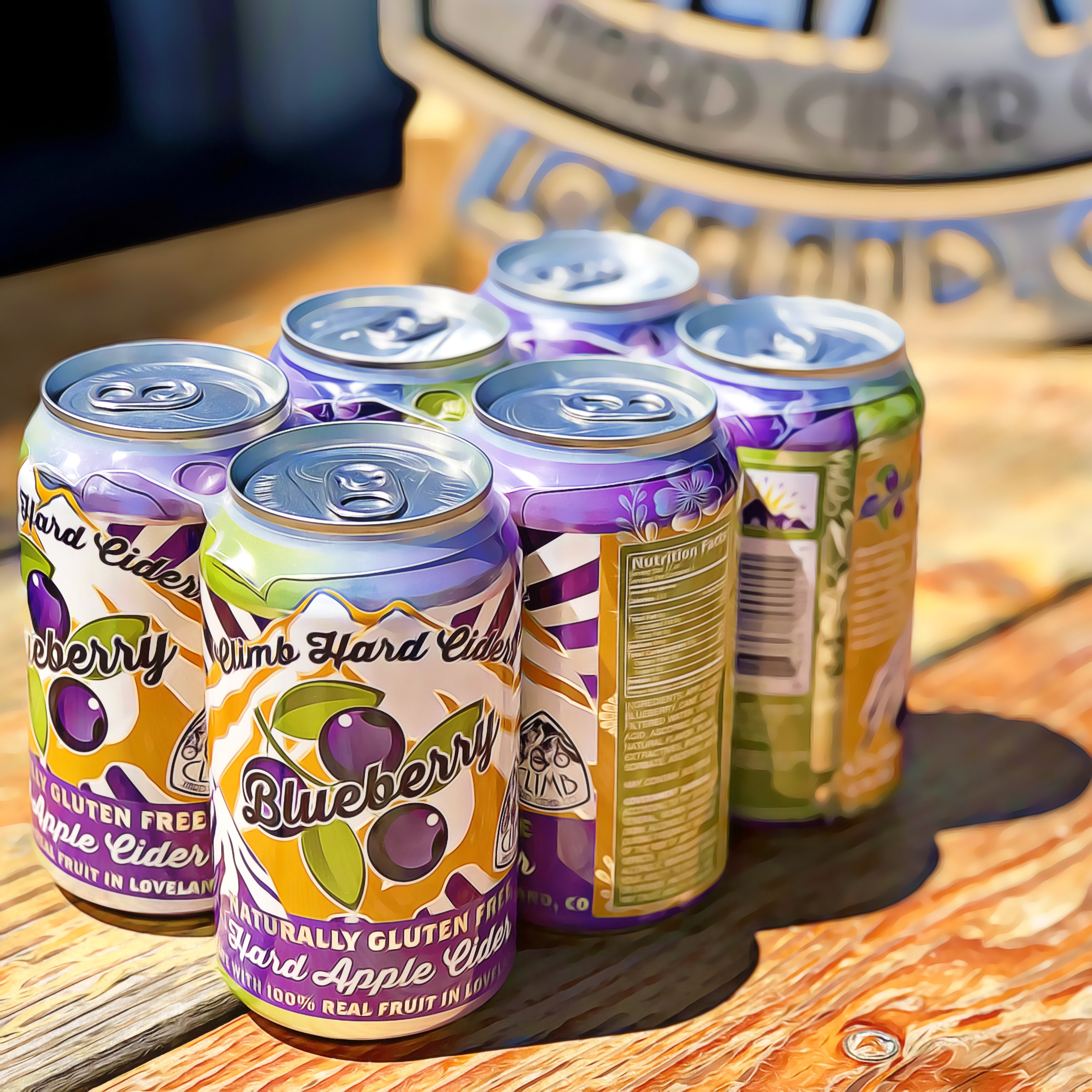 climb hard cider cans photo