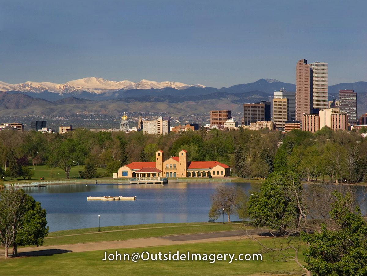 denver skyline from city park. from john's 5th book: "denver, colorado: a photographic portrait." john offers full-day and half-day tours with photo instruction. photo