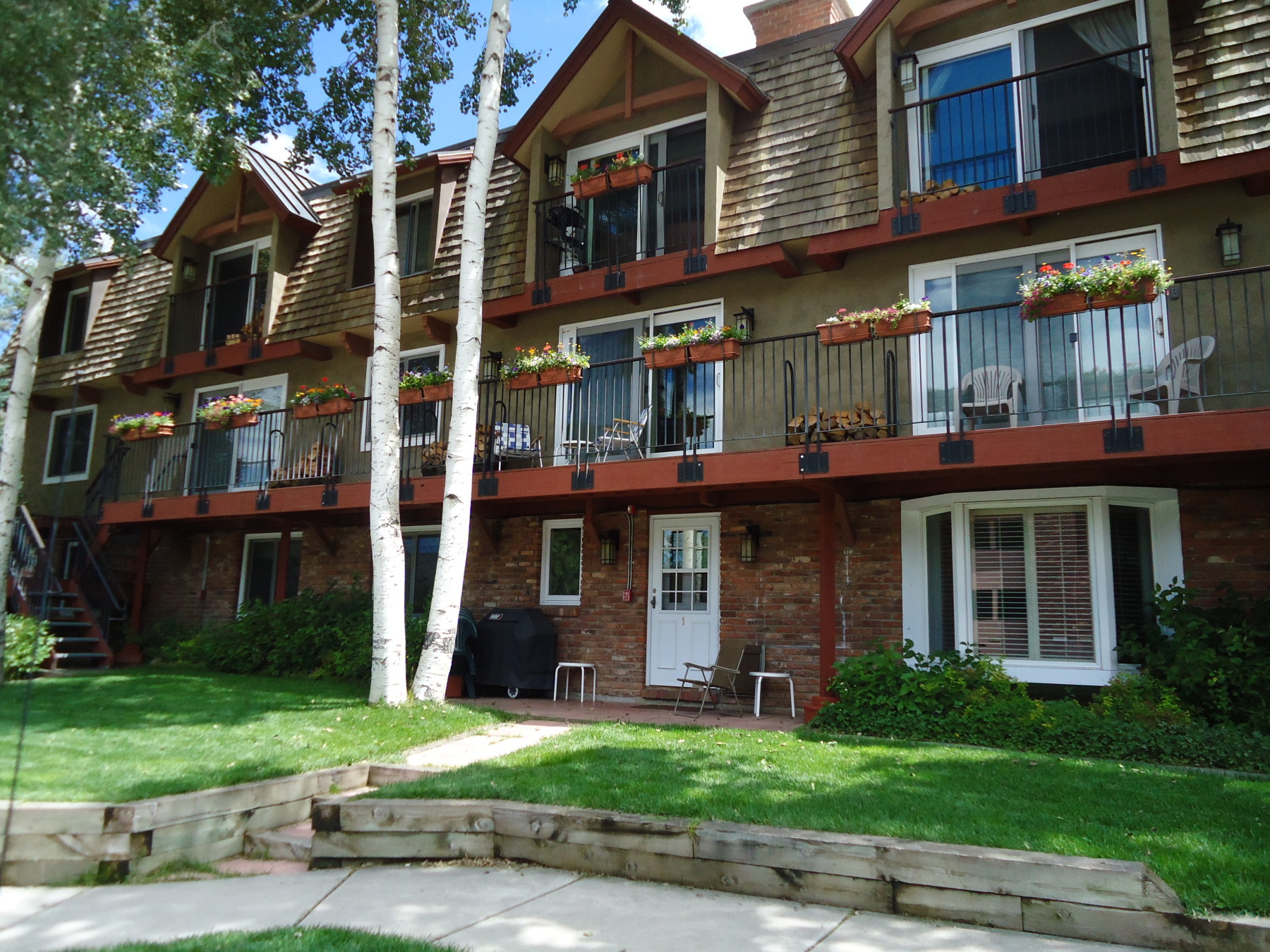 chateau blanc in the summertime photo