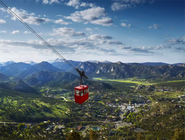 aerial tramway in estes park photo