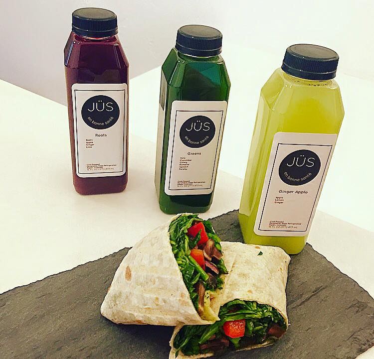 roasted veggie wrap at jus aspen photo