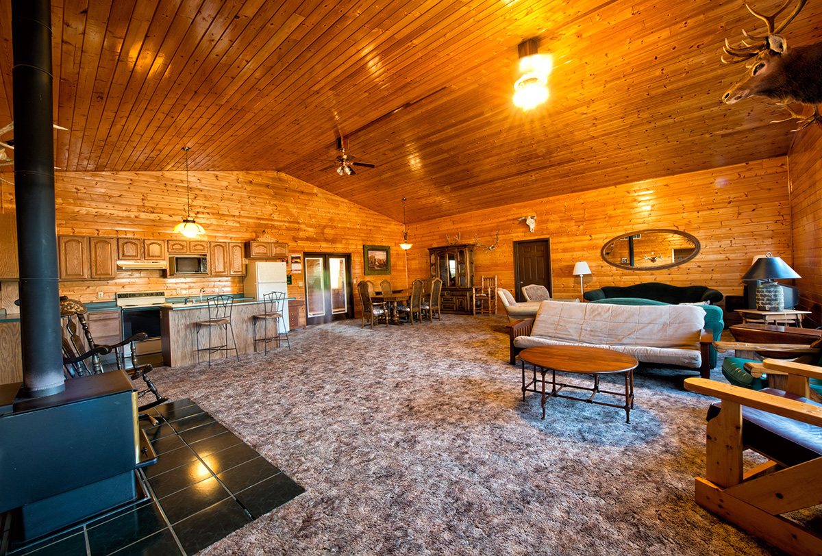 great room in 3 bedroom cabin photo