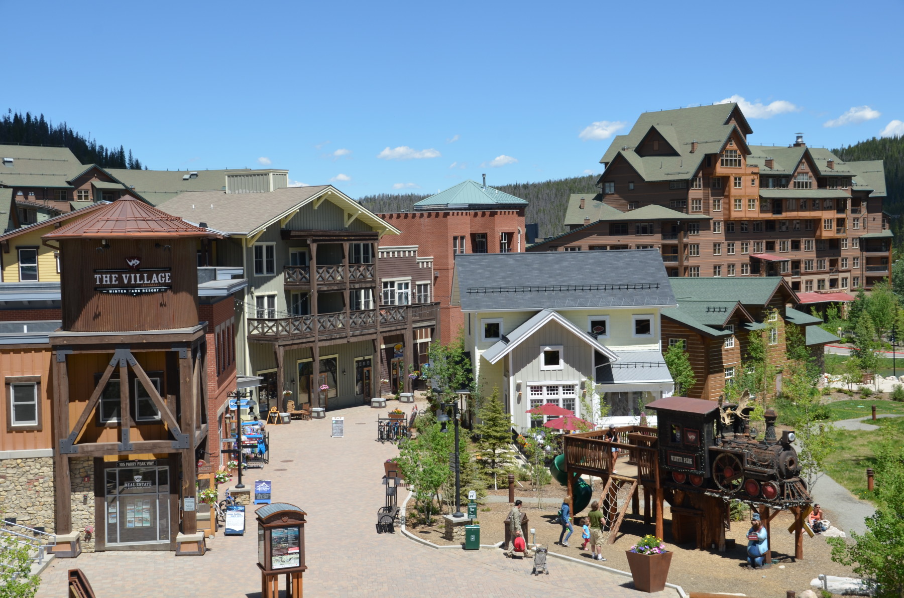 summer in the village at winter park resort photo