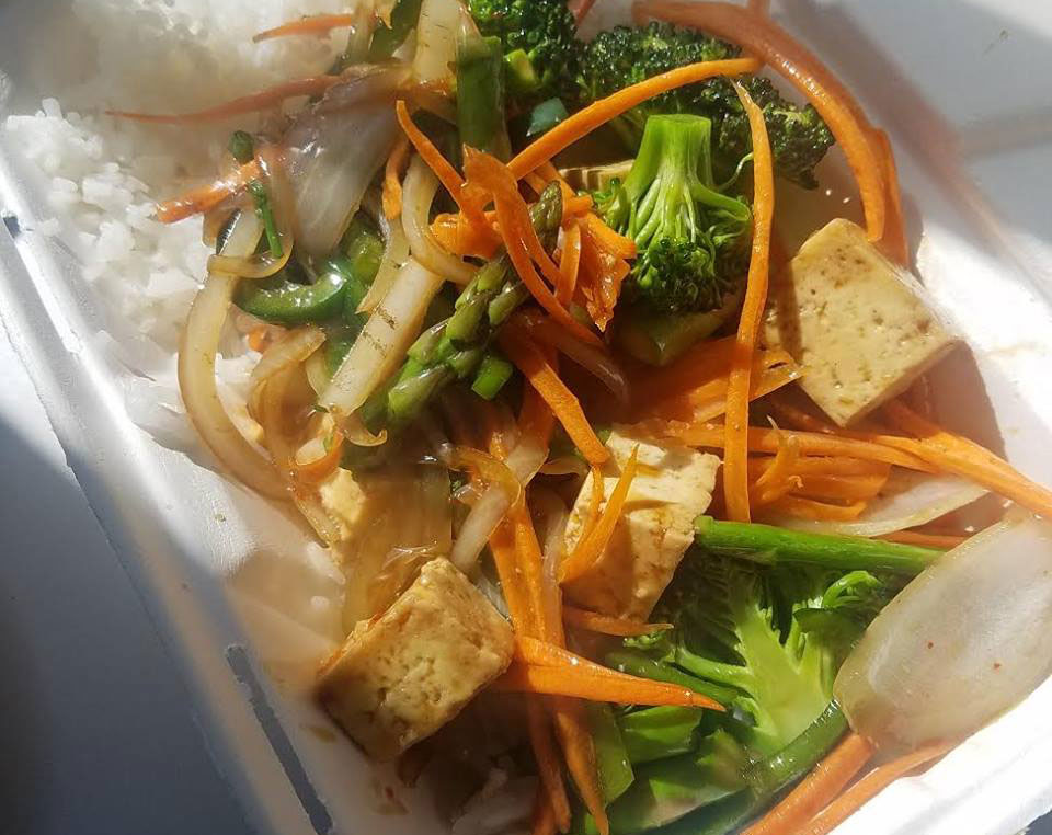 red curry veggie stir-fry photo