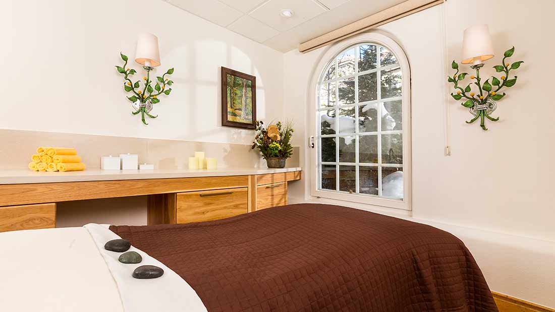 treatment room at sonnenalp spa photo