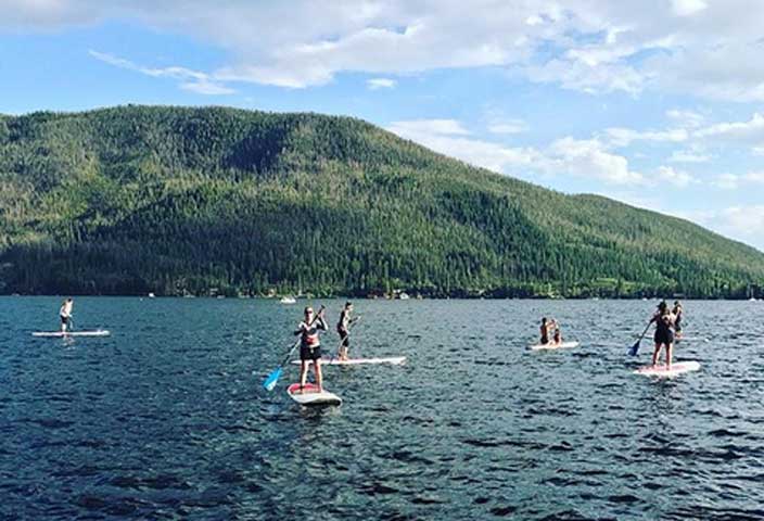 rocky mountain sup in grand lake photo