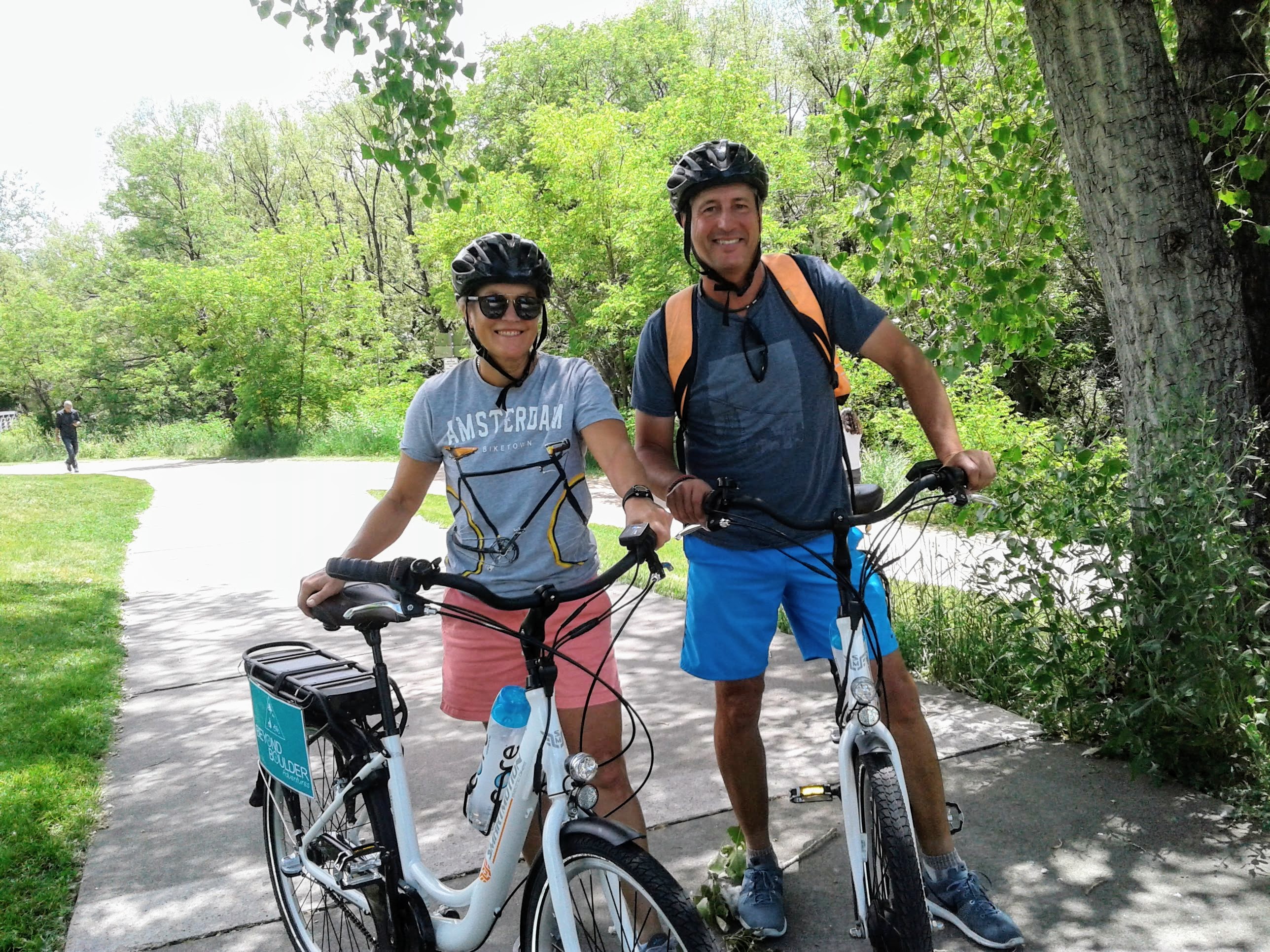 boulder's beautiful creekside bike paths photo