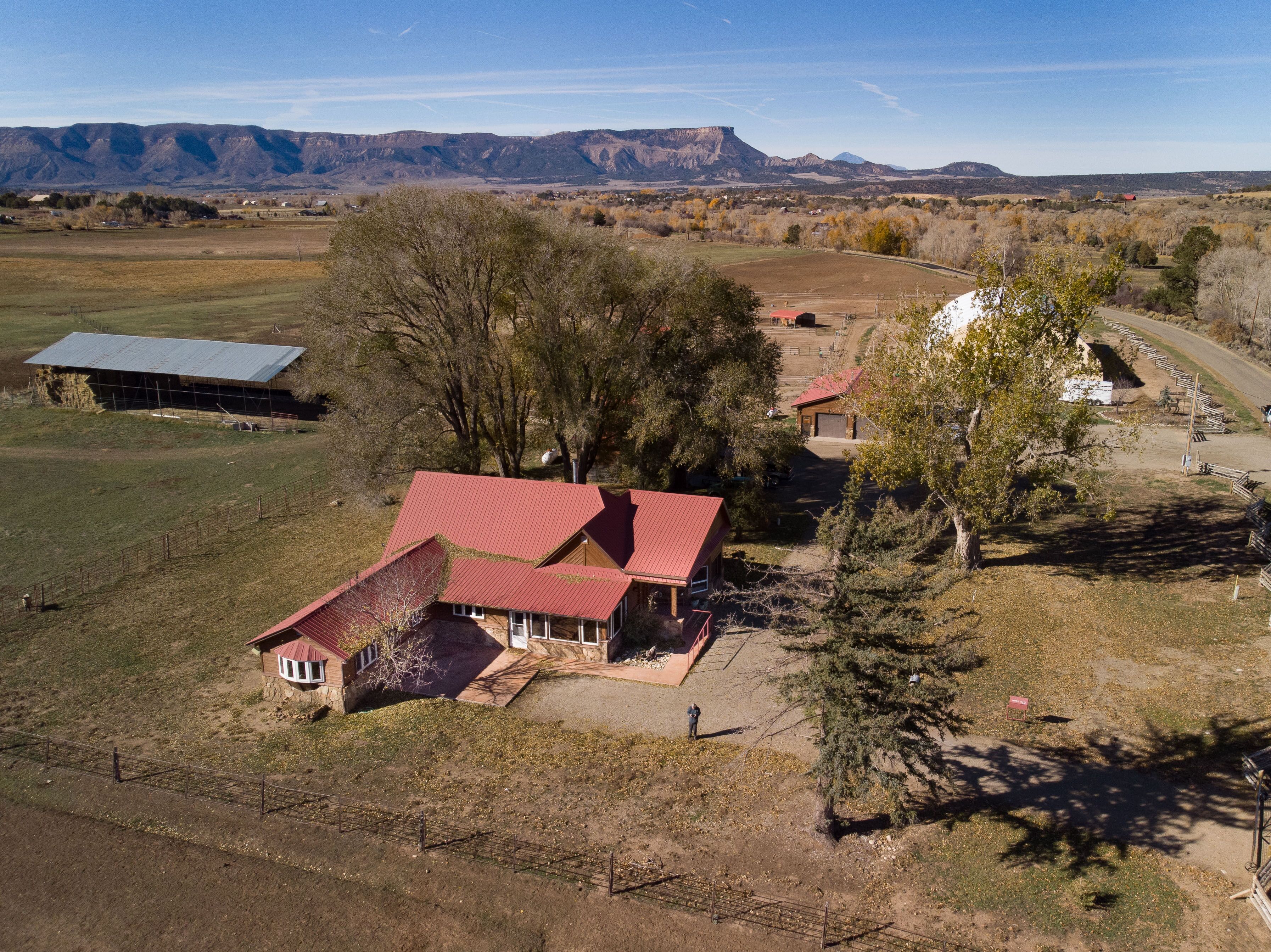 view of the homestead from above photo