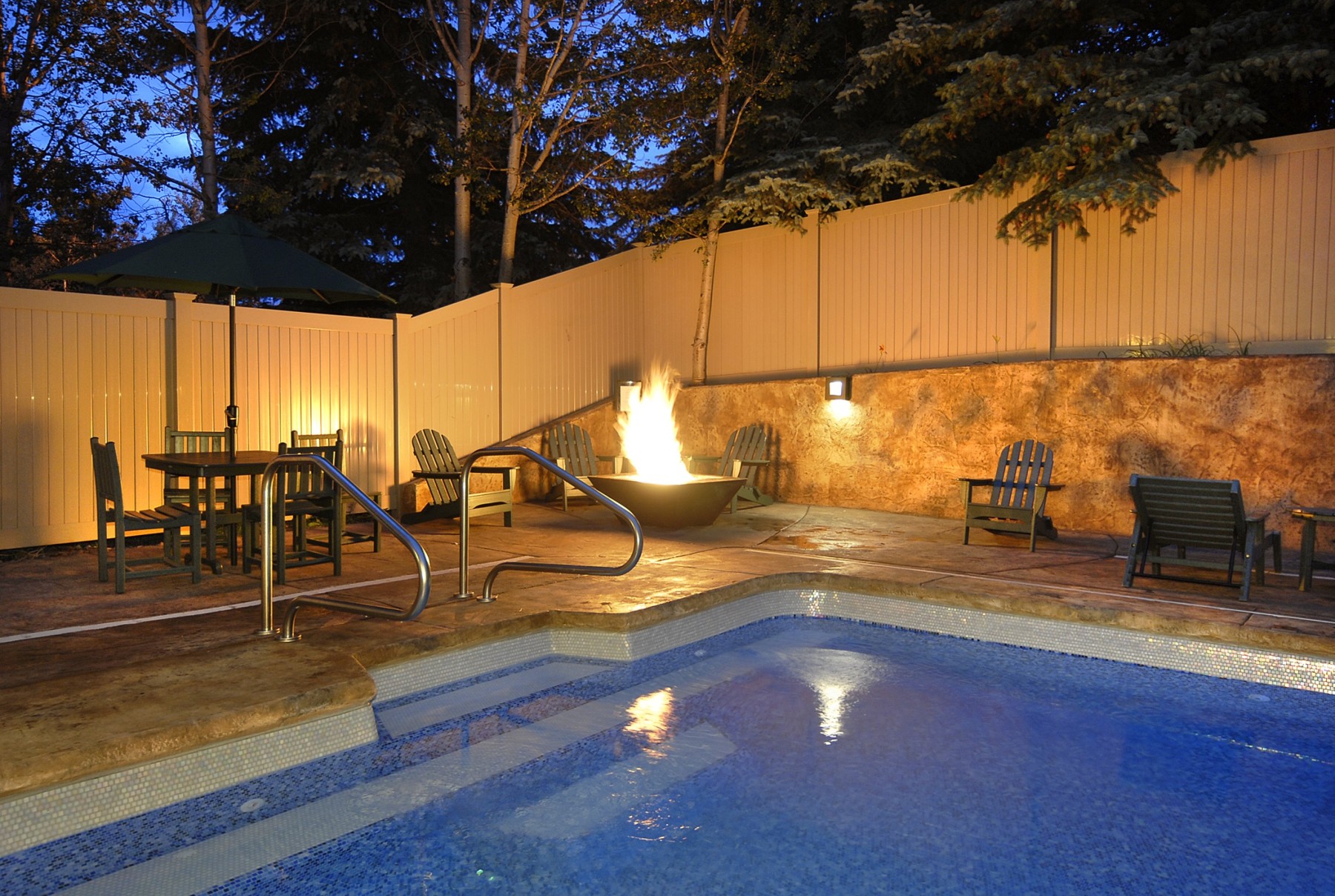outdoor heated pool photo