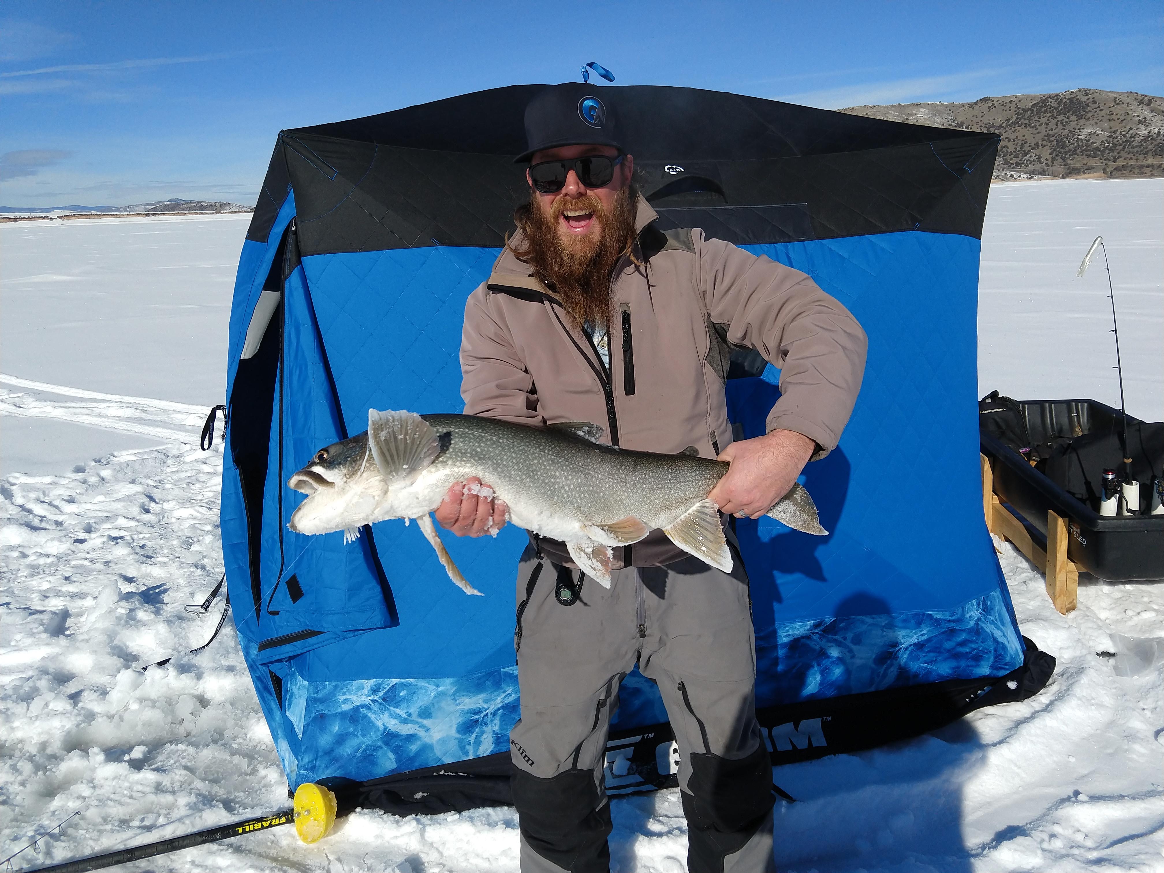 ice fish winter park photo