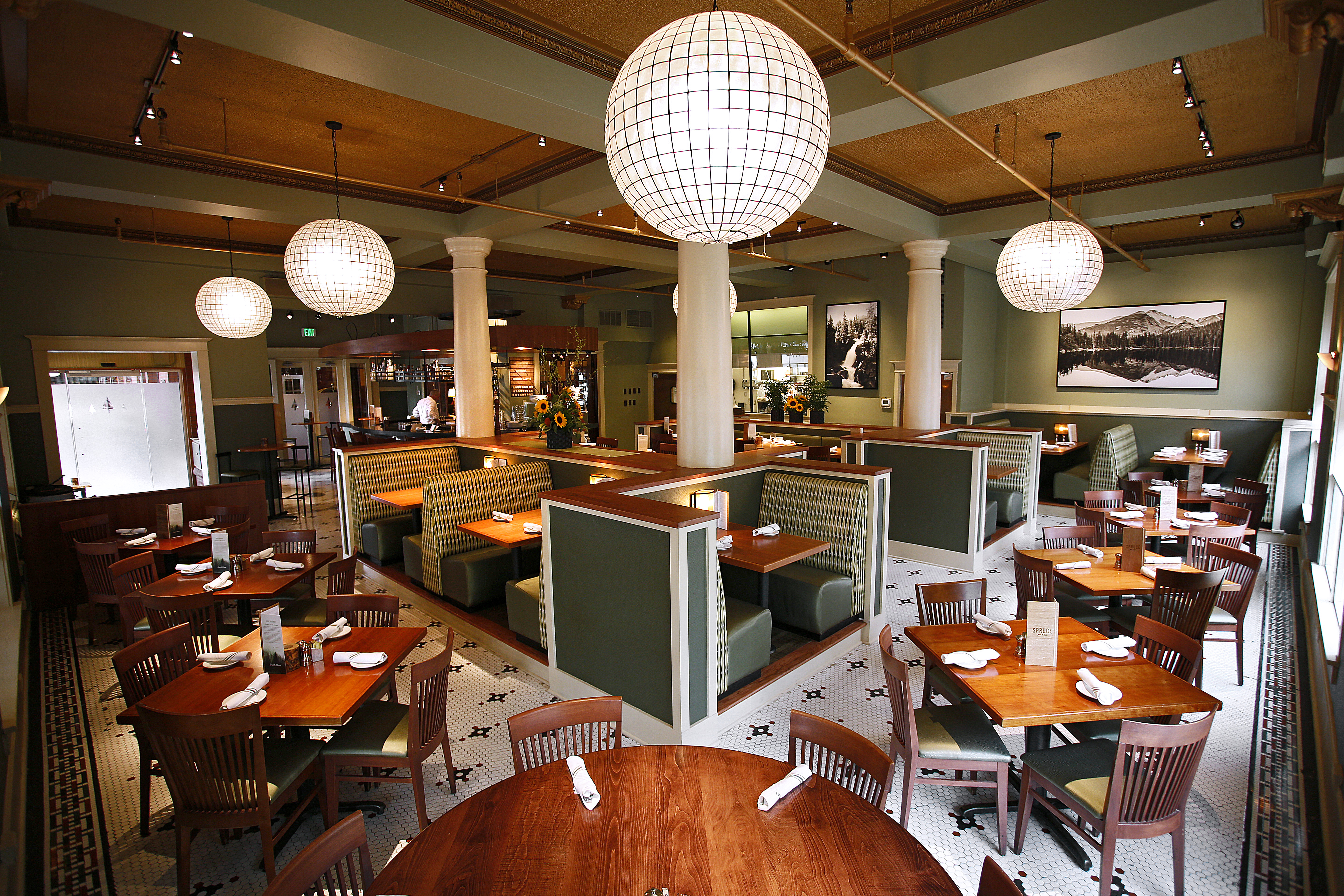 spruce farm & fish photo