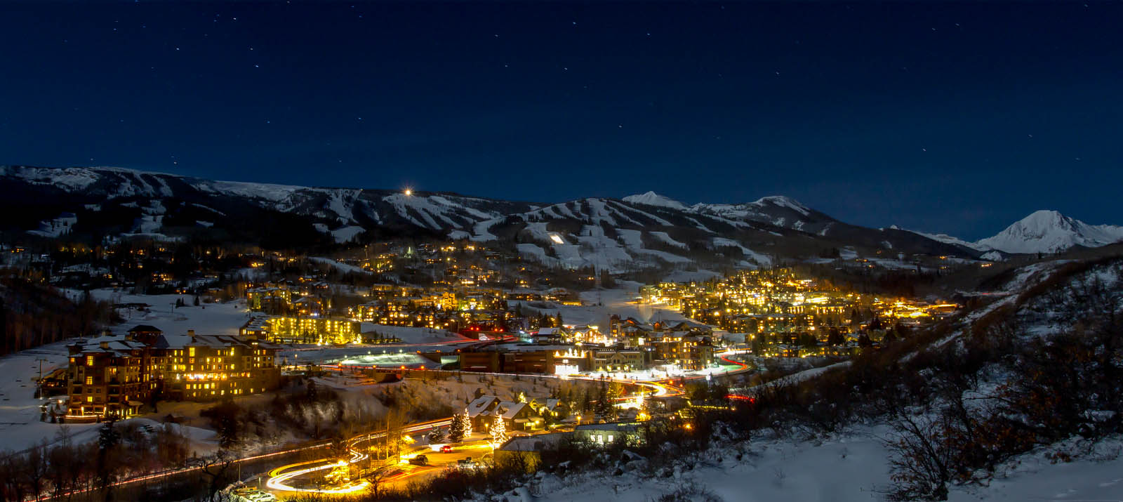 snowmass at night photo