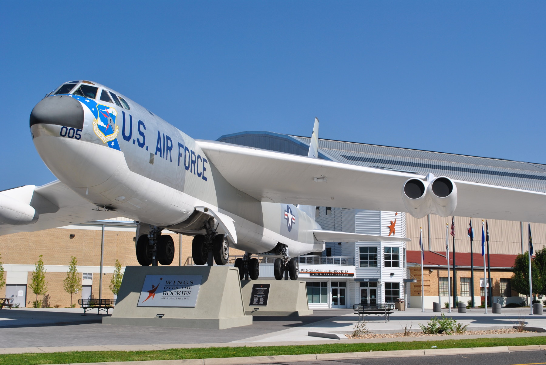 Air Force One Boeing 747 remains at Denver airport