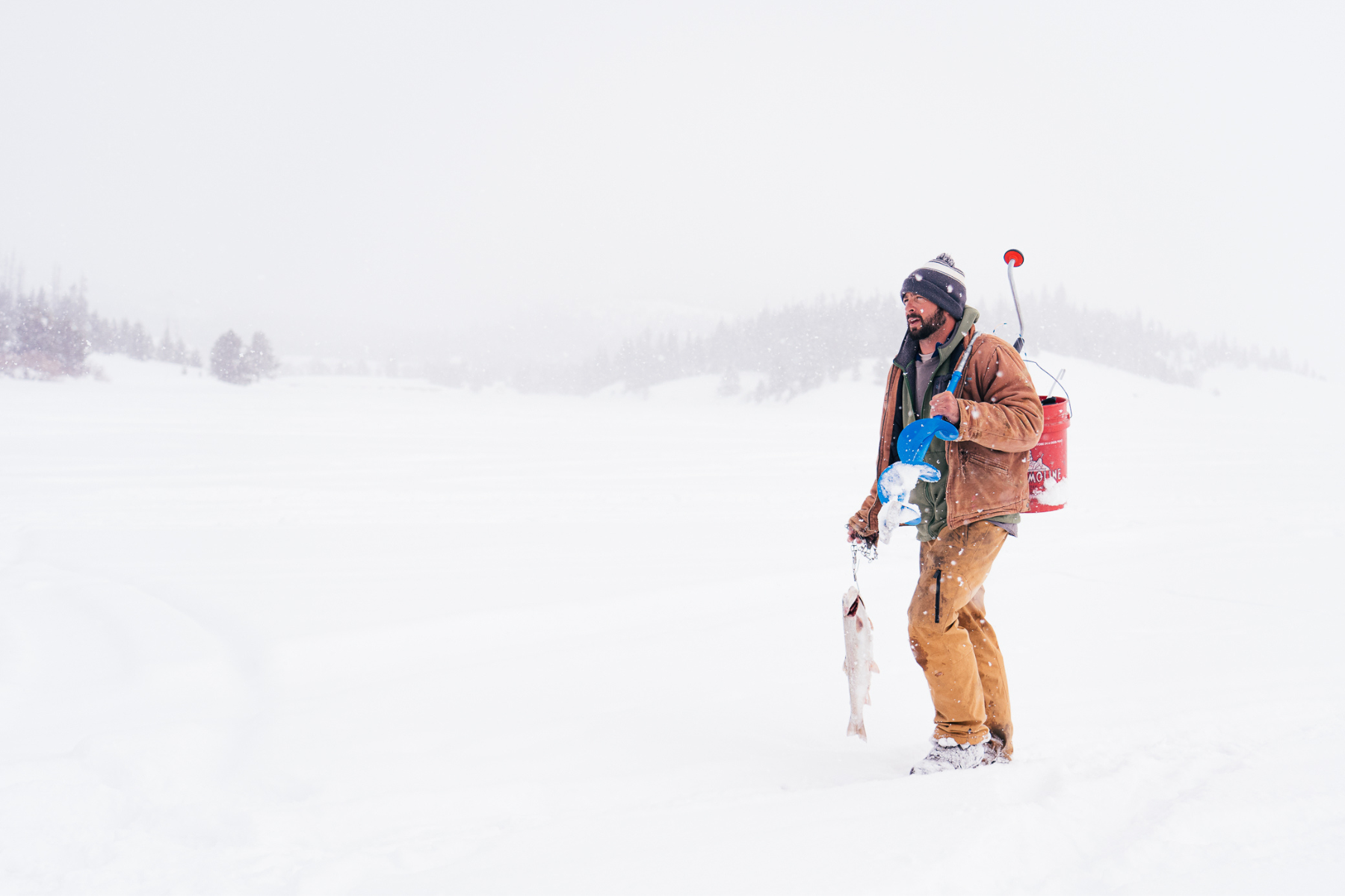 fishing served on ice at steamboat lake state park photo 8