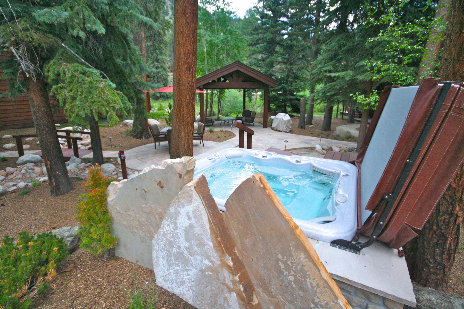 boulder brook hot tub and gazebo photo