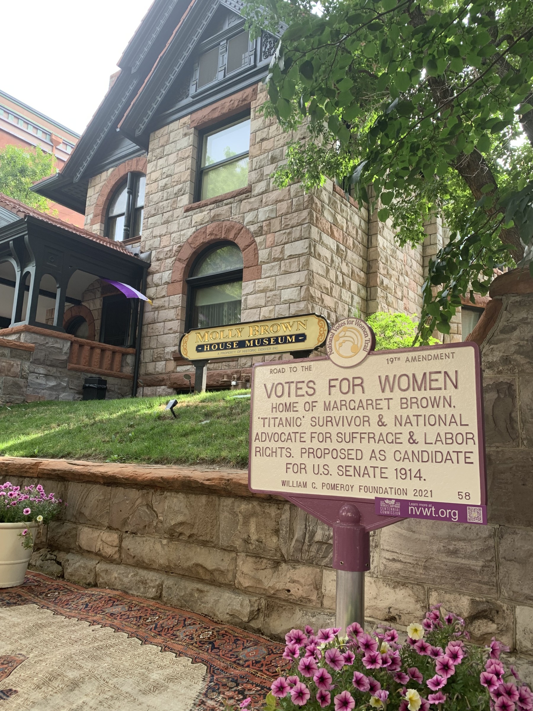votes for women trail marker at the molly brown house museum photo 3