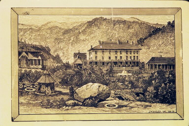 the cliff house at pikes peak 1874 photo