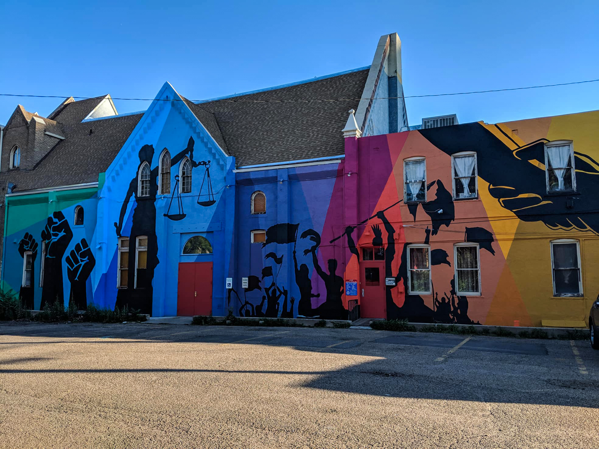 curious theatre company's mural by carlos frésquez photo