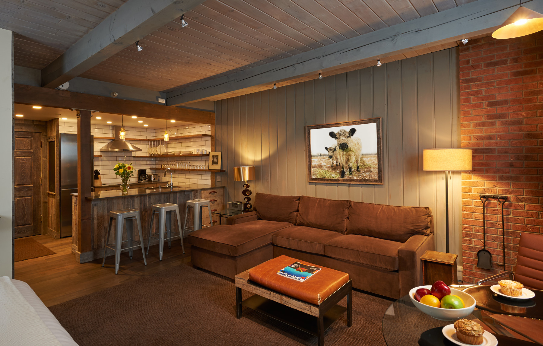 fireplace studio photo