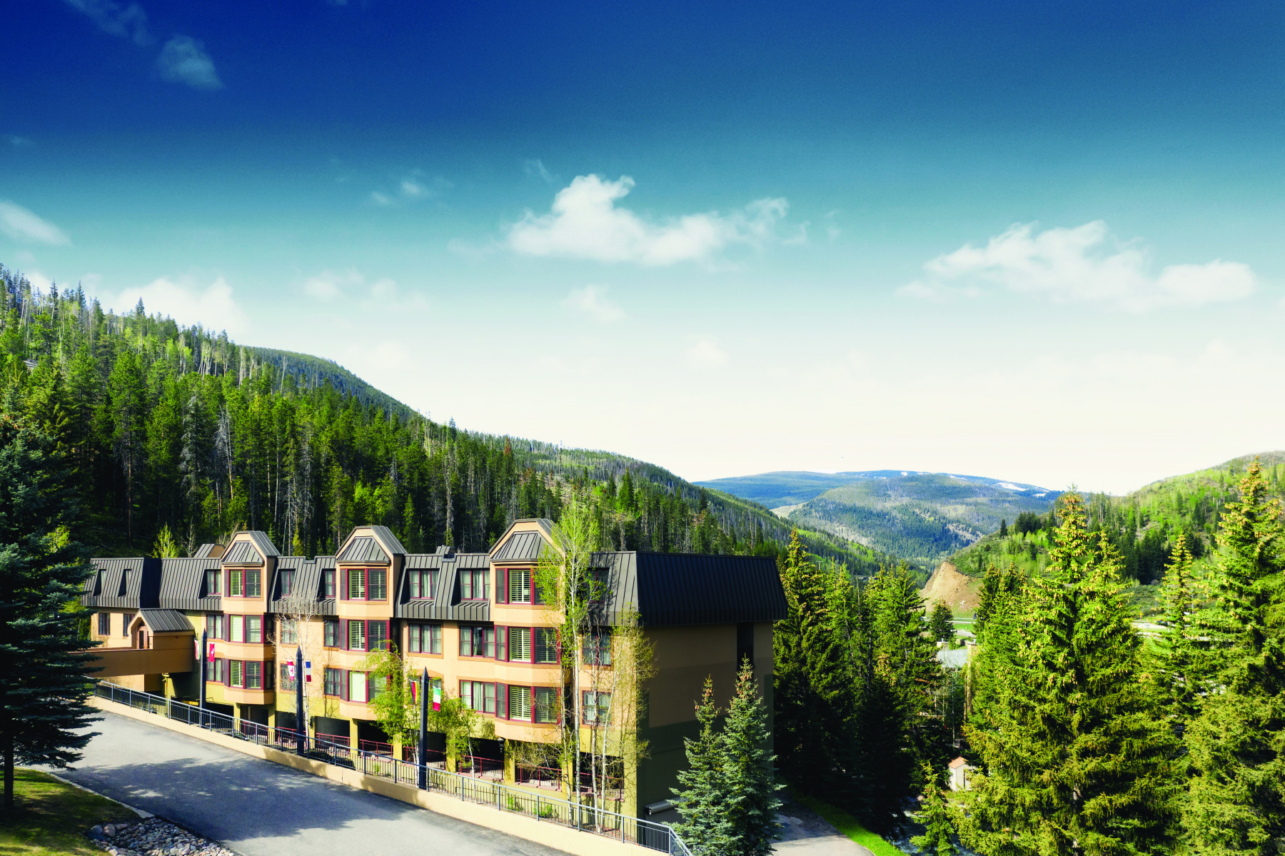 nestled in the majestic rocky mountains and surrounded by natural beauty, marriott's streamside evergreen at vail is ideally located for year-round enjoyment. photo