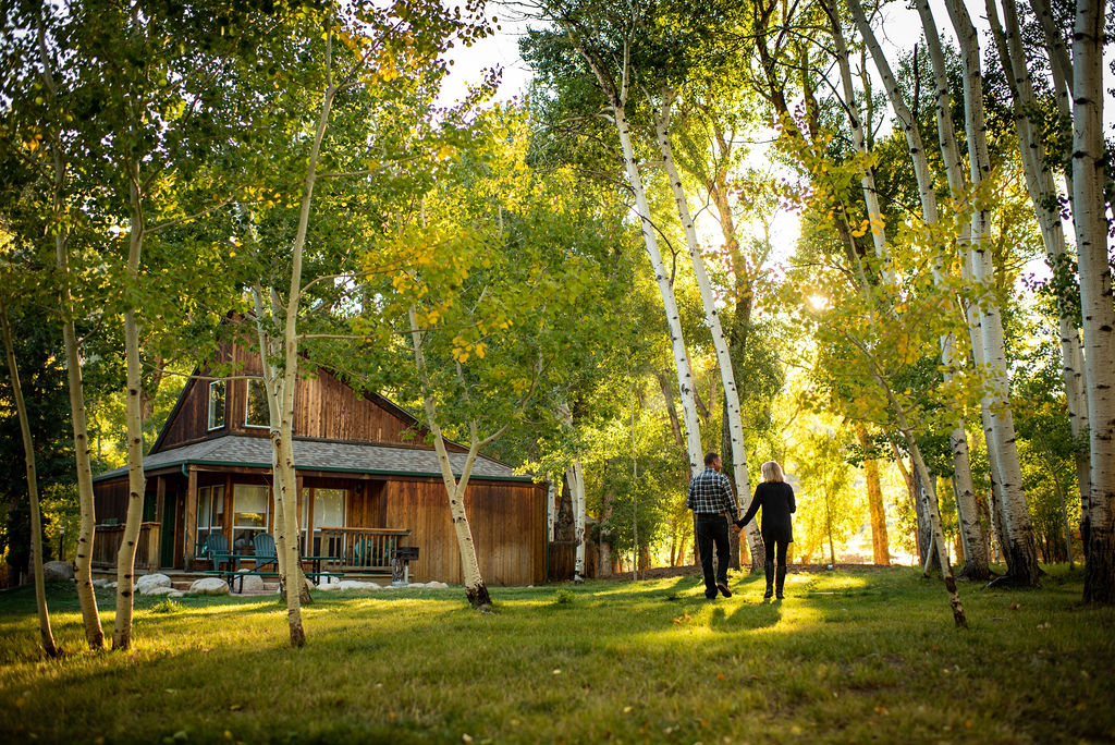 unwind together in your private chalet surrounded by aspen trees near the creek photo 17