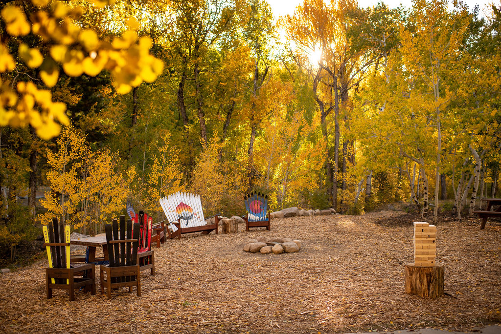 enjoy time with the ones you love relaxing by the creek photo
