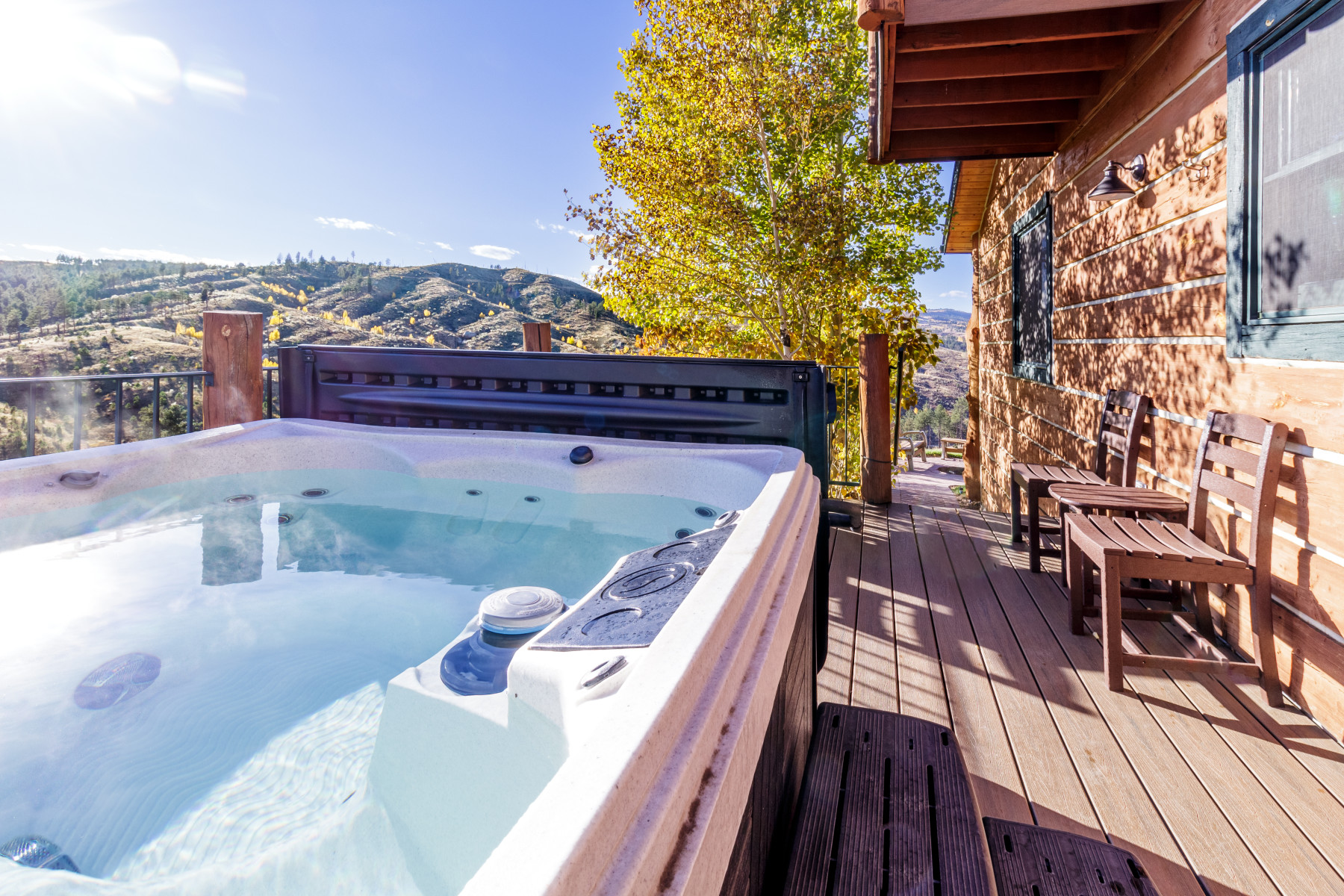 eagle cabin fall hotub photo 10