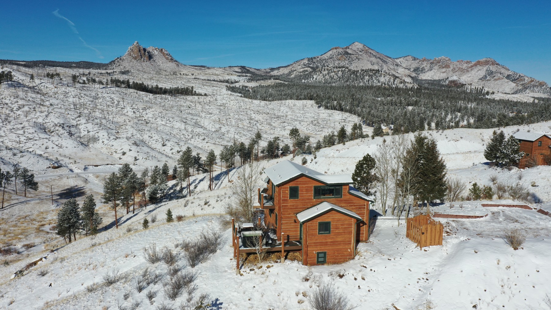 eagle cabin in the winter time photo 7