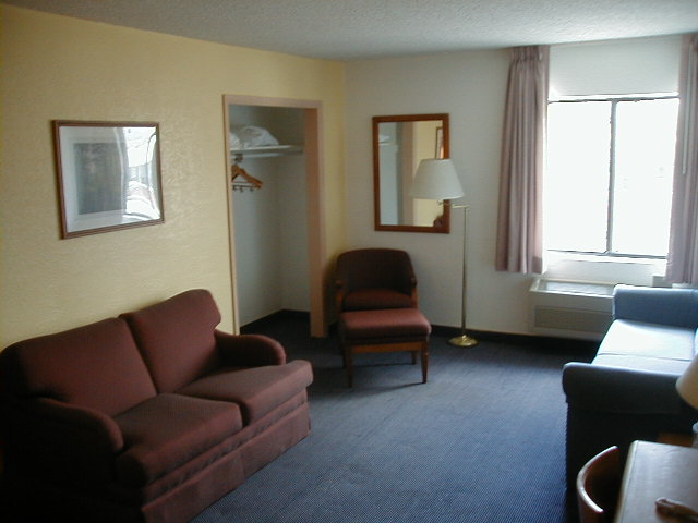 living room area of king suite photo