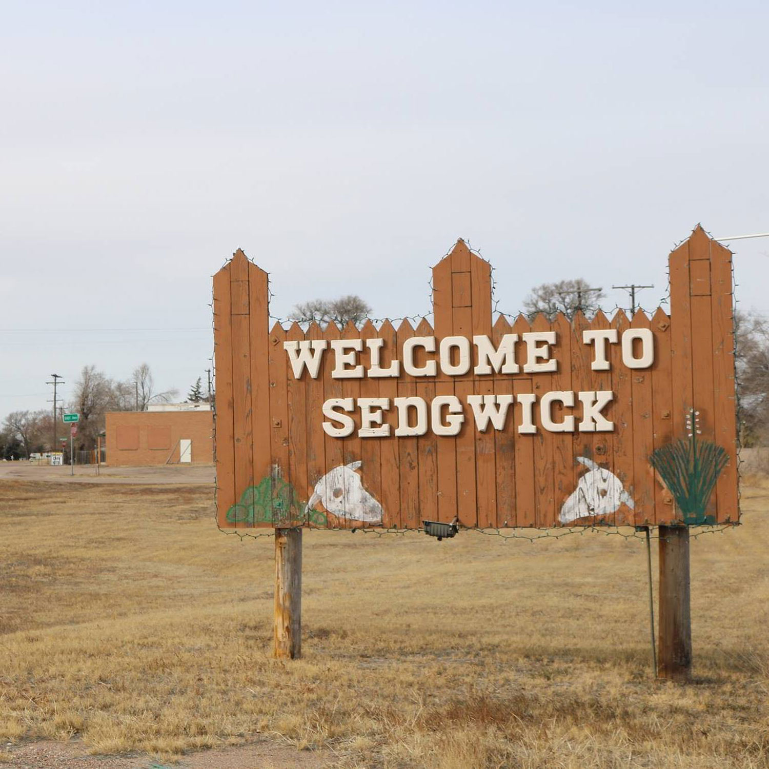 Sedgwick town of Sedgwick welcome sign "Welcome to Sedgwick"