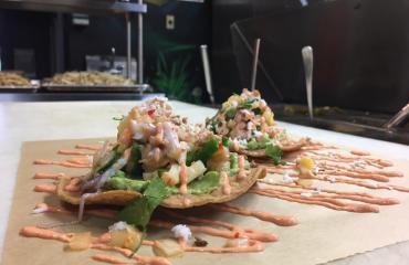 Ceviche tostadas at Slope & Hatch Photo