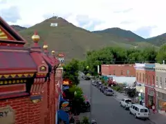 View of downtown Salida View of downtown Salida's Victorian-era buildings and S mountain