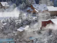 Mt. Princeton Hot Springs in Buena Vista Steamy Mt. Princeton Hot Springs in Buena Vista on a winter morning