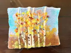 wet felting – aspen scenery photo