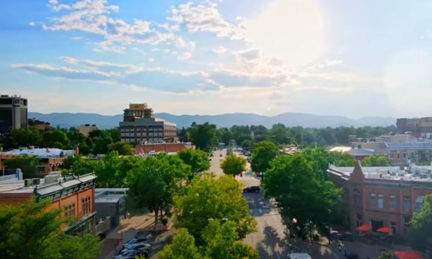 Fort Collins, Colorado, in summer