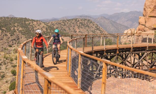 Mountain biking Point Alta Vista Trail in Cañon City