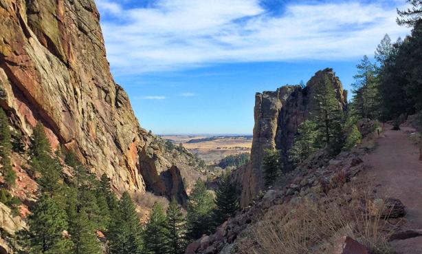 Boulder canyon in summer.