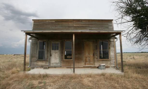 Dearfield founder O.T. Jackson's abandoned wood frame home in Dearfield ghost town