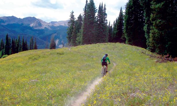 Biking the Dyke Trail in Crested Butte
