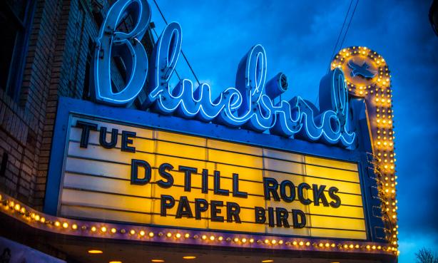 Bluebird Theater in Congress Park