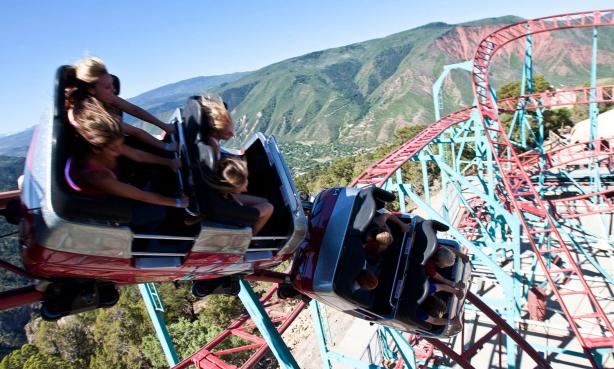 The Cliffhanger, the highest-elevation, full-sized roller coaster in the country