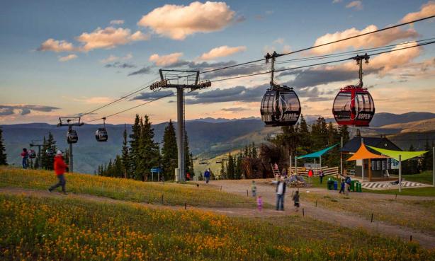 Aspen is one of Colorado's most popular ski towns for summertime fun