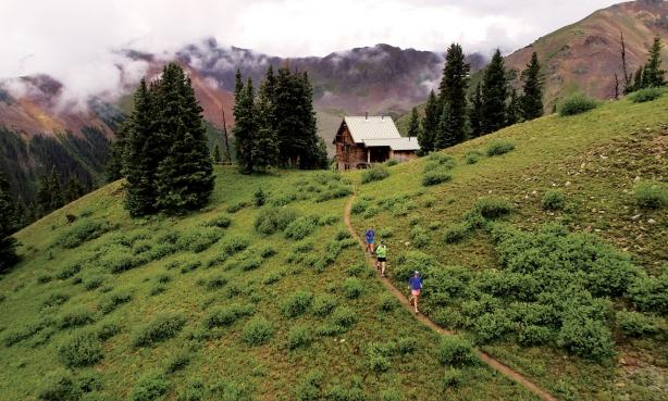 Hike, run, snowshoe or ski to the eco-friendly OPUS Hut outside Silverton.