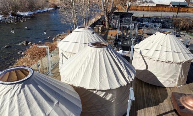 Yurts at Aurum Food & Wine in Steamboat Springs