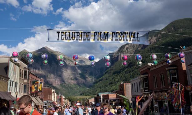 Telluride Film Festival-goers gather for in Telluride's streets for festival fun