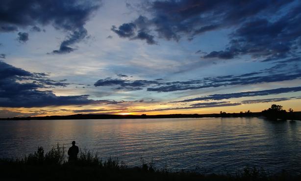 Sunset at North Sterling State Park